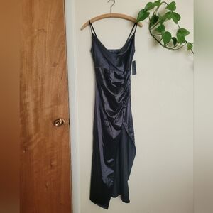 NWT Liz & Sara | Black Satin Slip Dress
